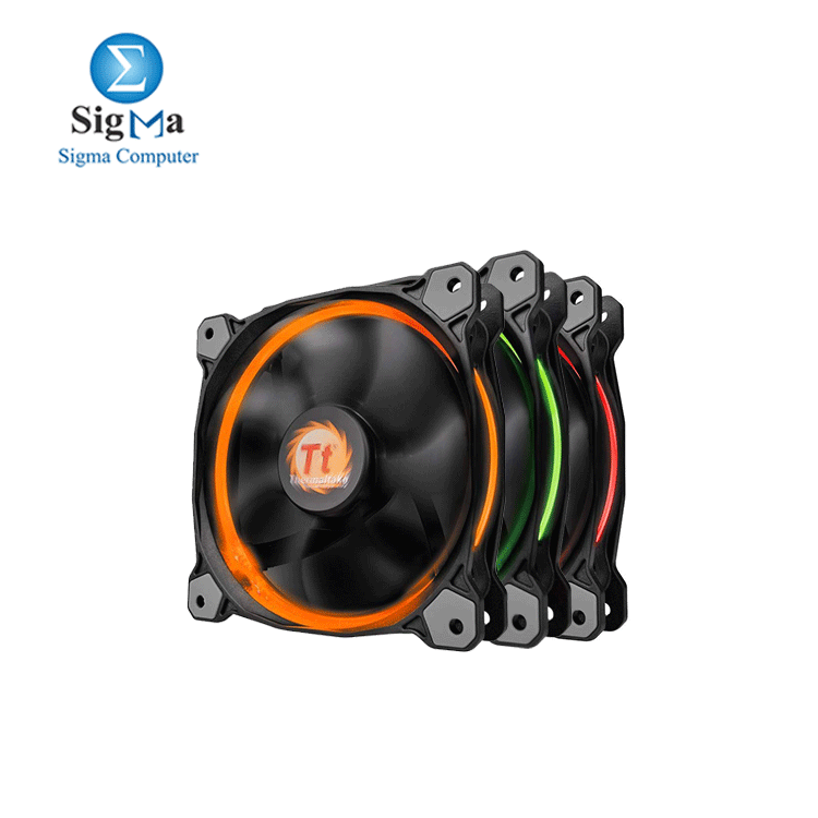 Thermaltake Riing 12 RGB LED 120mm Adjustable Color Case Radiator Fan - Single Pack 