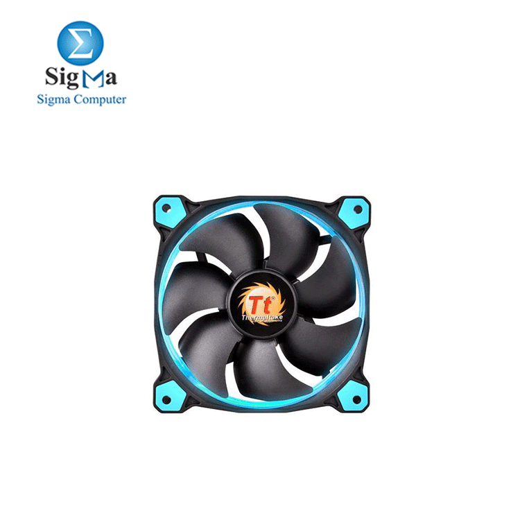 Thermaltake Riing 12 RGB LED 120mm Adjustable Color Case Radiator Fan - Single Pack 