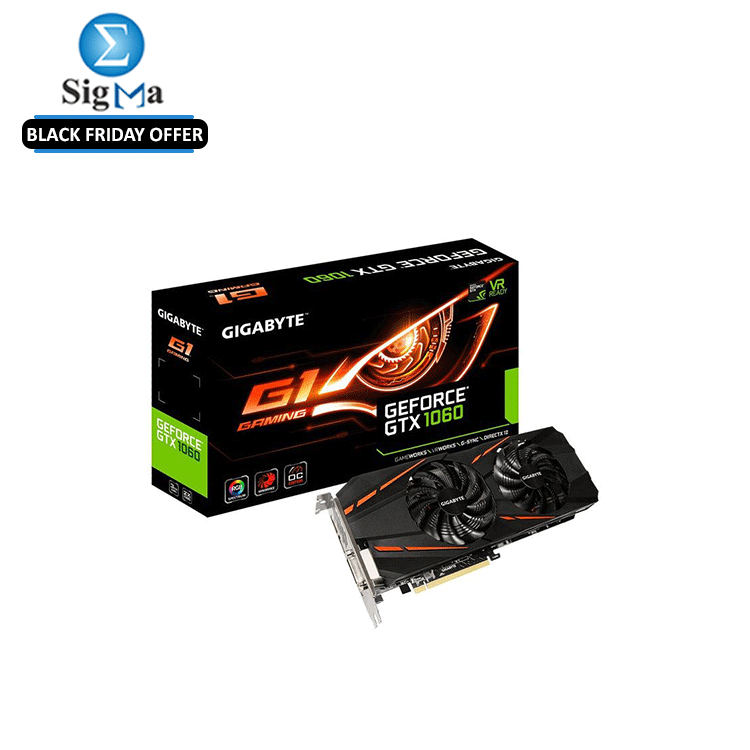 GeForce GTX 1060 G1 Gaming 3GB GDDR5 REV2.0 Graphic Cards