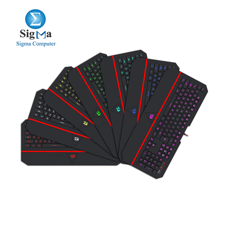 Redragon K502 RGB Gaming Keyboard RGB LED Backlit Illuminated 104 Key