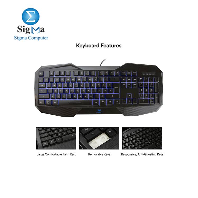 AULA SI-859 Backlit Gaming Keyboard black