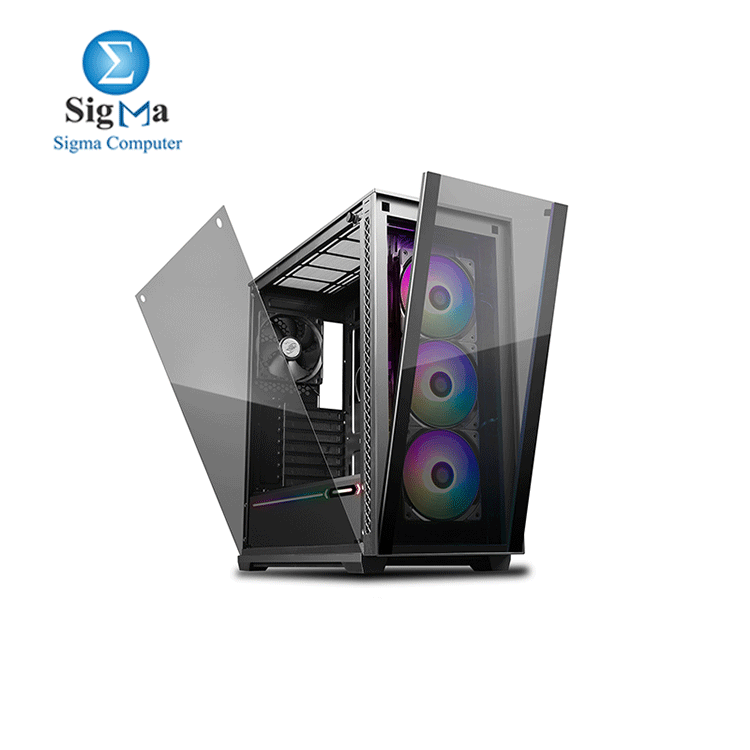 DEEPCOOL Gaming Case MATREXX 70 RGB fan x3 ATX Minimalist Tempered Glass Case