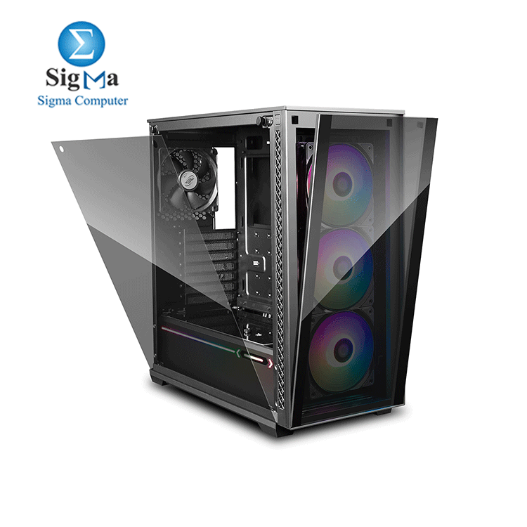 DEEPCOOL Gaming Case MATREXX 70 RGB fan x3 ATX Minimalist Tempered Glass Case