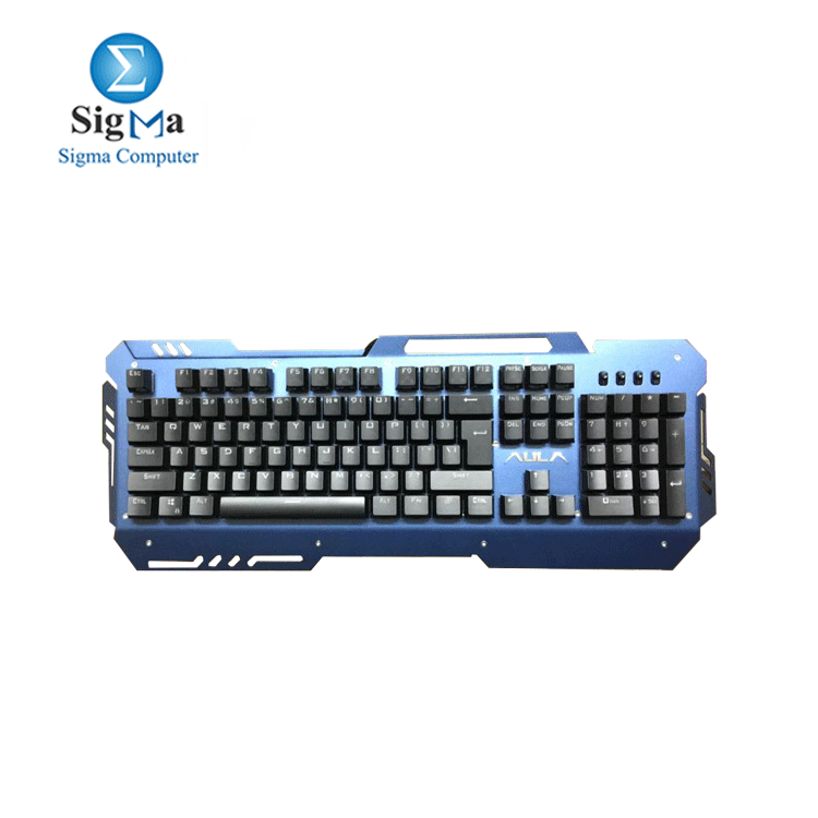 KEYBOARD AULA MECHANCAIL SI-2009S BLUE BLACK RAINBOW