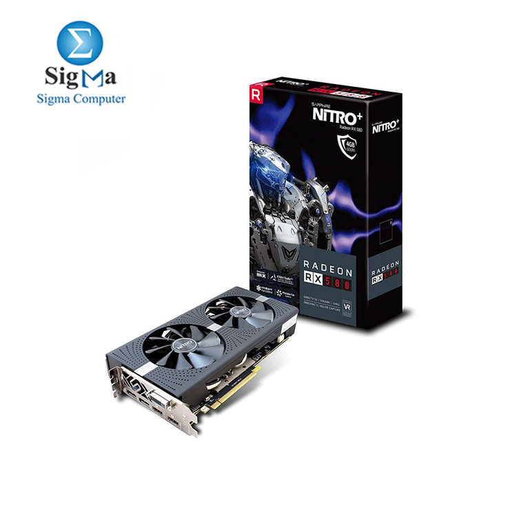 Sapphire Radeon Nitro  Rx 580 4GB GDDR5 Dual Graphics Card