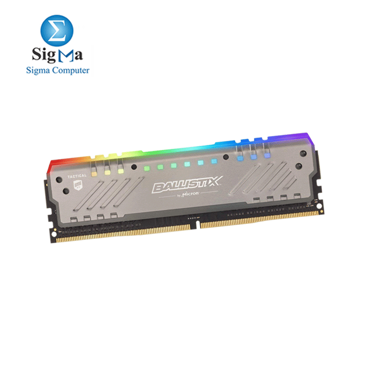 Ballistix Tactical Tracer RGB 8GB DDR4-3200 UDIMM Gaming Memory