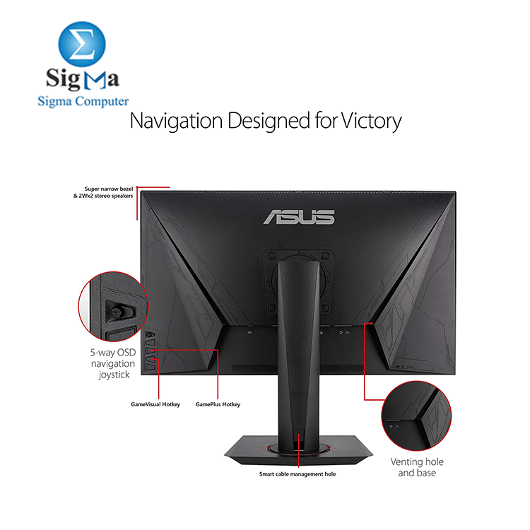 ASUS VG278Q Gaming Monitor - 27inch, 144Hz