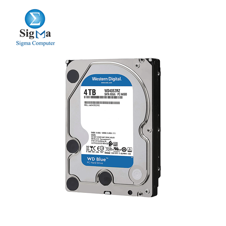 WD Blue 4TB PC Hard Drive - 5400 RPM Class, SATA 6 Gb/s, 256 MB Cache, 3.5