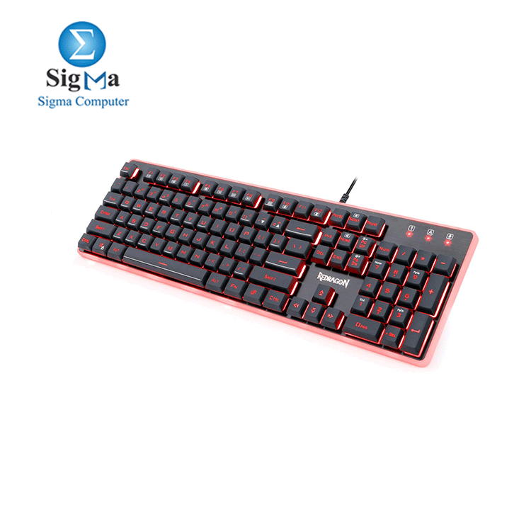 Redragon K509 PC Gaming Keyboard  104 Key Quiet Keyboard Mechanical Feel