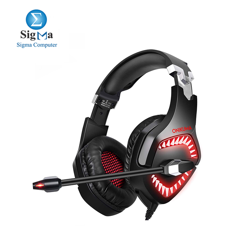 ONIKUMA  K1 Camouflage Gaming Headset RED 