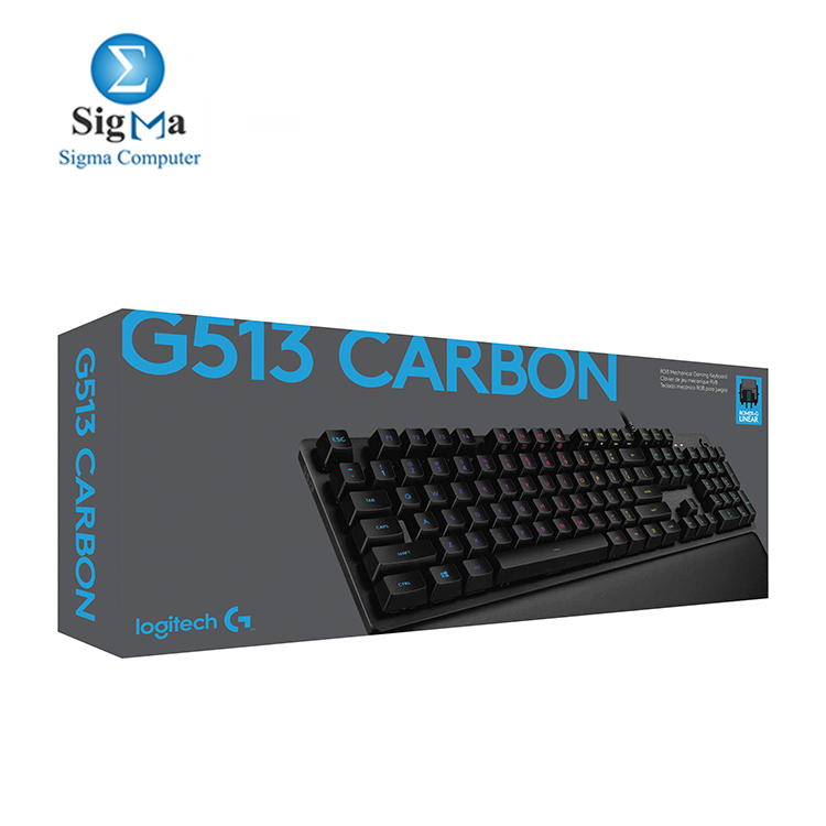 LOGITECH CARBON G513 LIGHTSYNC RGB MECHANICAL GAMING KEYBOARD GX Blue (Clicky)