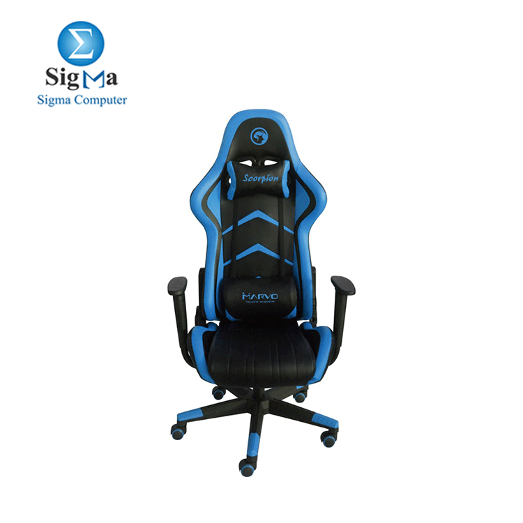 Marvo Scorpion CH-106 Adjustable Gaming Chair-BLUE