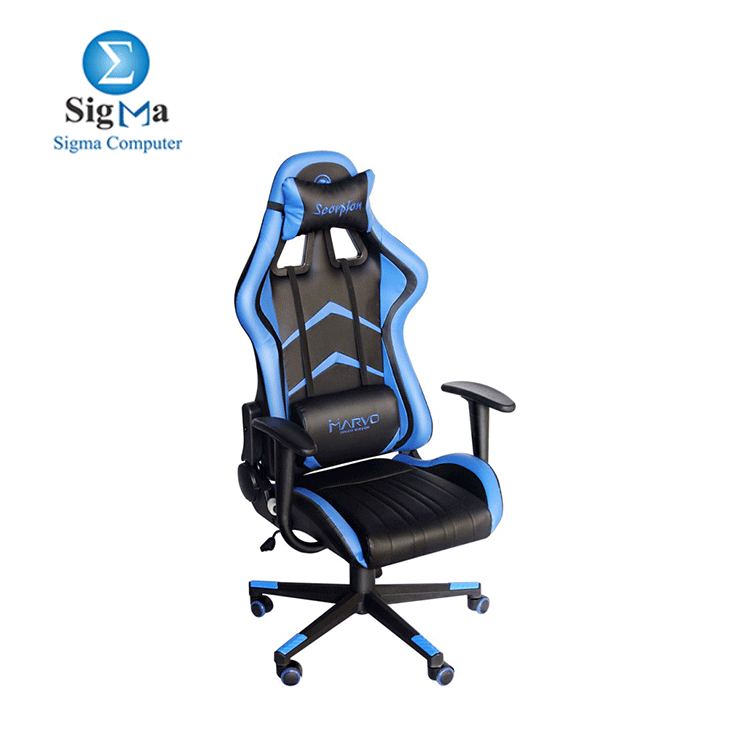  Marvo  Scorpion  CH 106 Adjustable Gaming  Chair  BLUE 3999 EGP