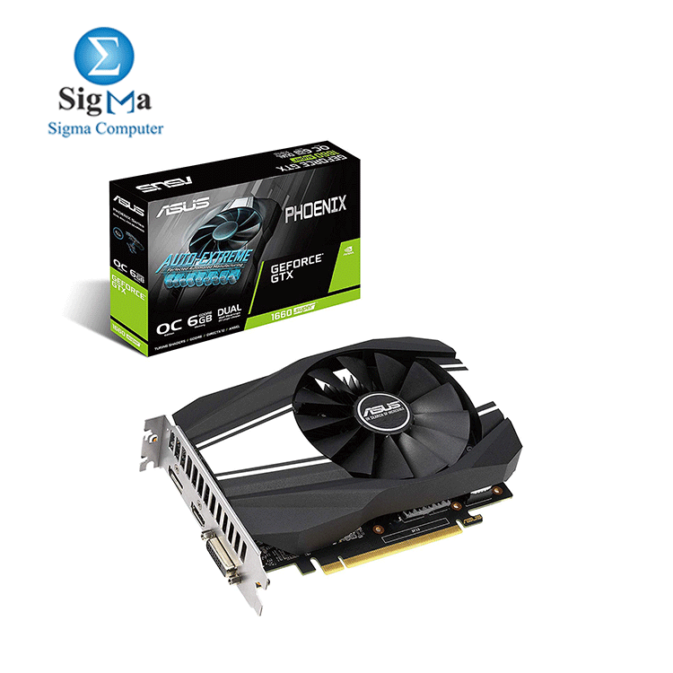 ASUS GeForce GTX 1660 Super OC 6GB Phoenix Fan Edition Single Fan