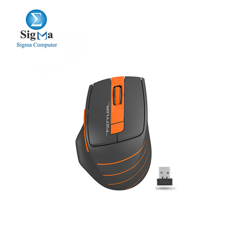 A4TECH 2.4G WIRELESS MOUSE  FG30S  ORANGE 