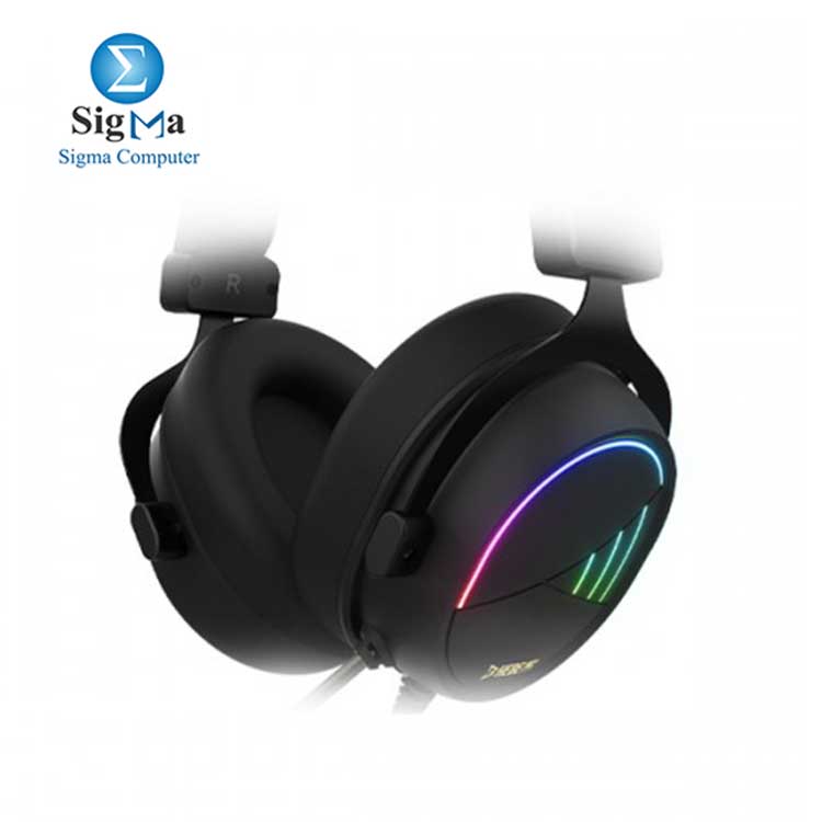 GAMDIAS HEADPHONE HEBE M2 RGB 53mm 7.1 Surround Sound   Vibration