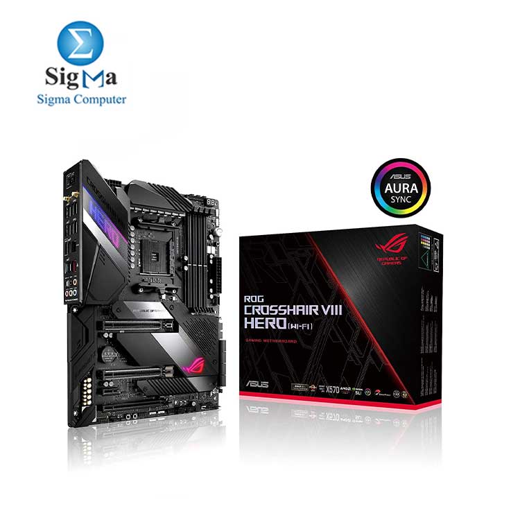  Asus ROG X570 Crosshair VIII Hero (Wi-Fi) ATX Motherboard