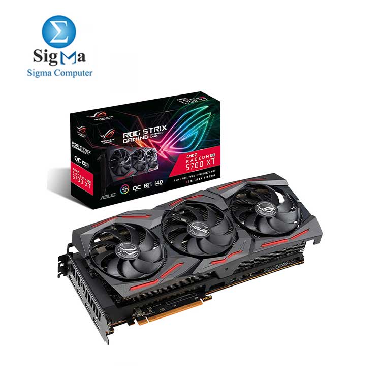  ASUS ROG Strix AMD Radeon RX 5700XT Overclocked 8G GDDR6 HDMI DisplayPort Gaming Graphics Card