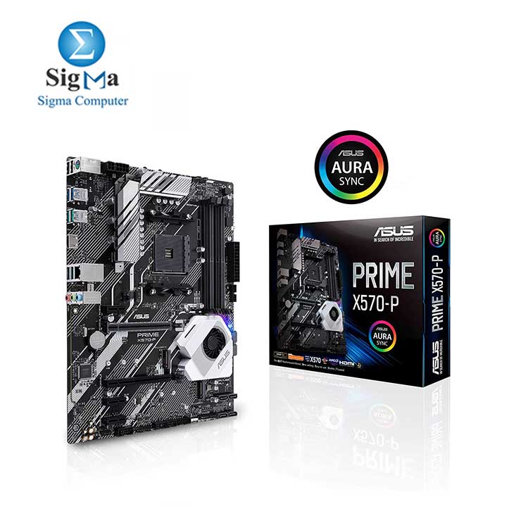  Asus Prime X570-P Ryzen 3 AM4 with PCIe Gen4, Dual M.2 HDMI, SATA 6GB/s USB 3.2 Gen 2 ATX Motherboard