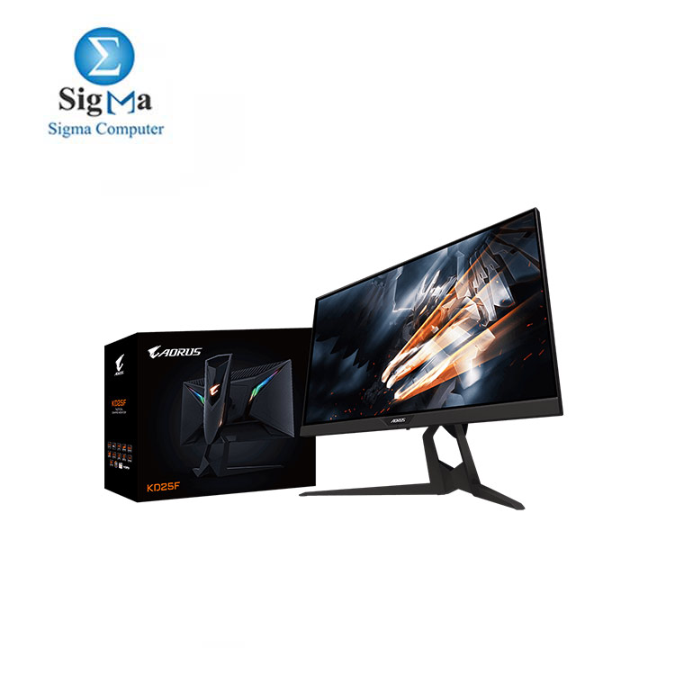 AORUS KD25F 25 FHD 1080P,TN/WLED PANEL, 0.5MS RESPONSE TIME 240HZ G-SYNC FRAMELESS