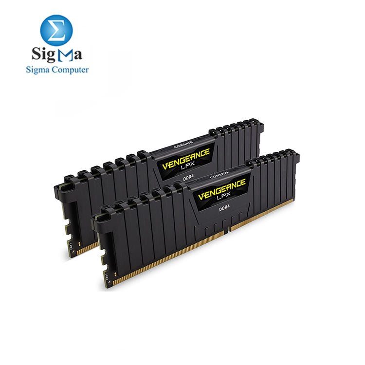 Corsair VENGEANCE   LPX 16GB  2 x 8GB  DDR4 DRAM 3600MHz C19 Memory Kit - Black