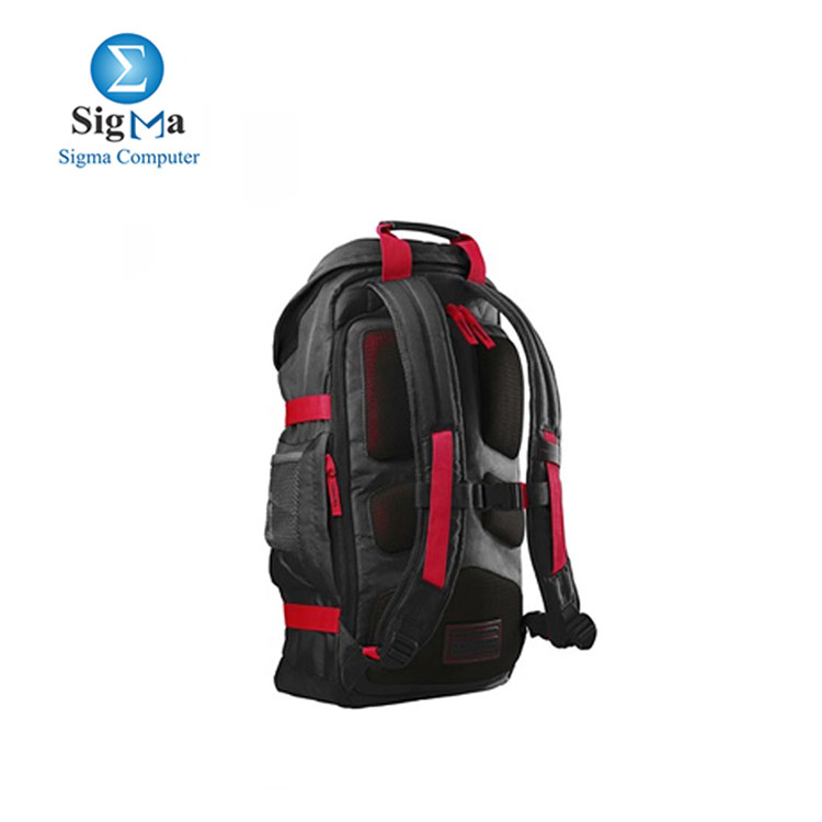 HP - Odyssey Backpack - 15.6 X0R83AA Red-Black