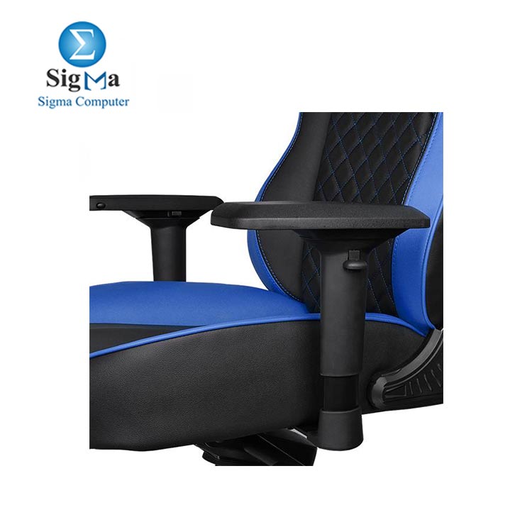 Thermaltake Tt eSPORTS GT Comfort C500 Big & Tall Racing Bucket Seat Style Ergonomic Gaming Chair Black/Blue