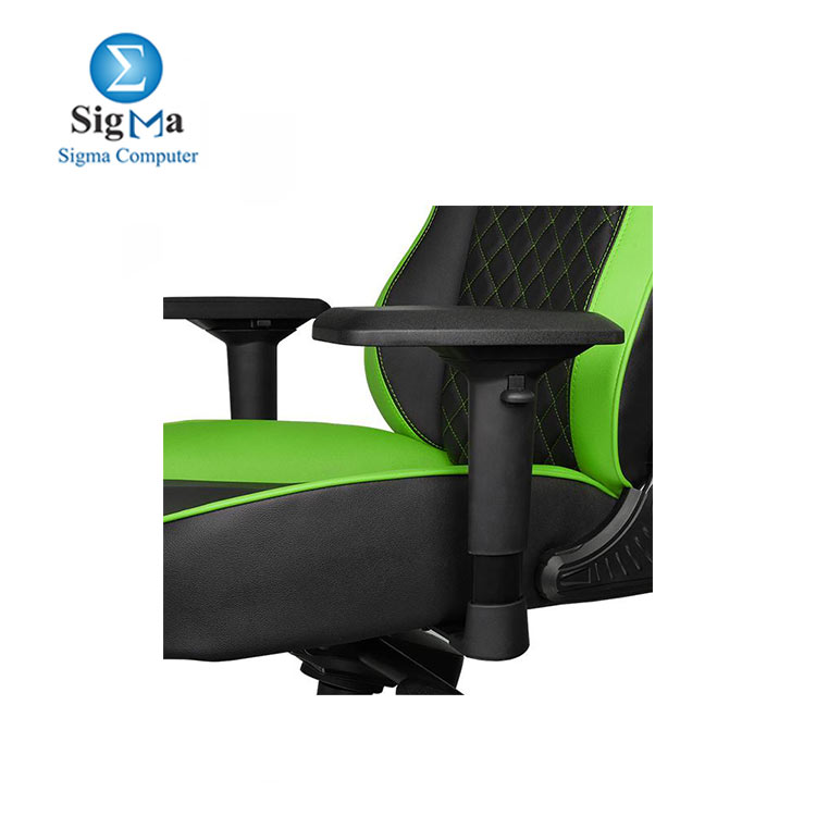 Thermaltake Tt eSPORTS GT Fit F100 Racing Bucket Seat Style Ergonomic Gaming Chair Black/Green