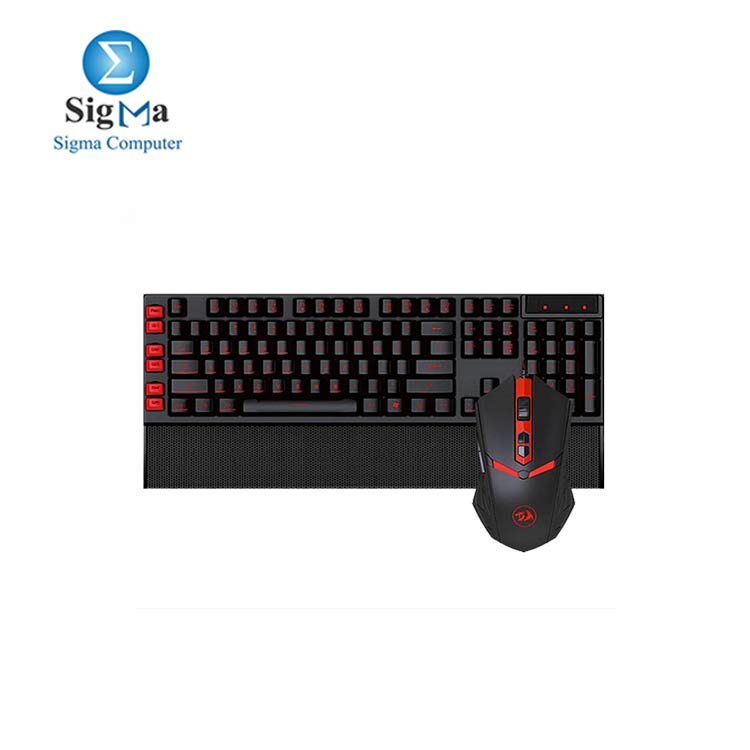 Redragon S102 YAKSA USB Programmable Gaming Keyboard  7 Color Backlight  NEMEANLION USB Gaming Mouse  Keyboard Set