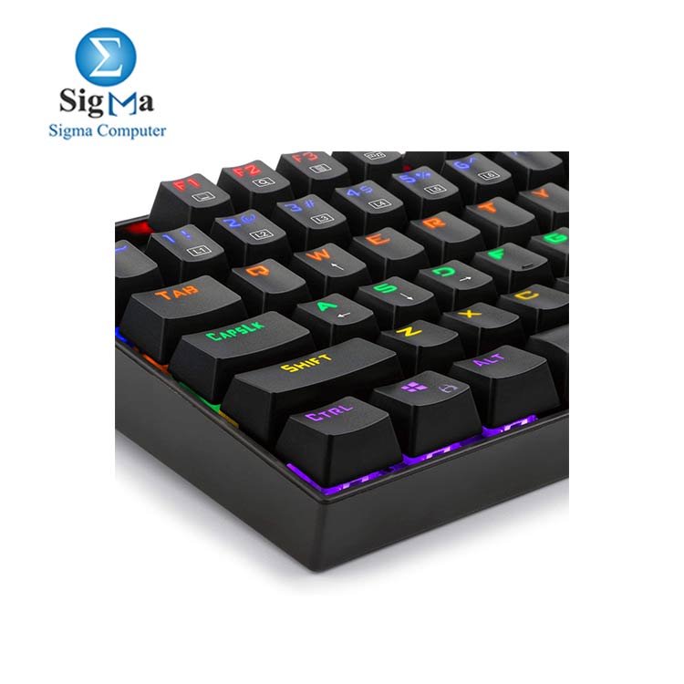 Redragon K551-R Mechanical Gaming Keyboard  RAINBOW LED Cherry Blue SWITCH