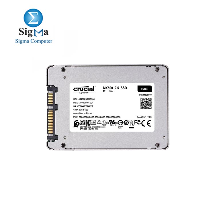 Crucial MX500 250GB 3D NAND SATA 2.5 Inch Internal SSD - CT250MX500SSD1