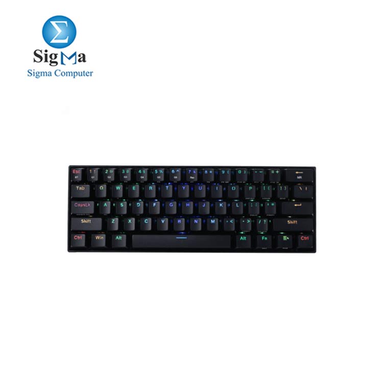 Redragon K530 Compact RGB Wireless Mechanical Keyboard  61 Keys TKL Designed 5.0 Bluetooth Gaming Keyboard