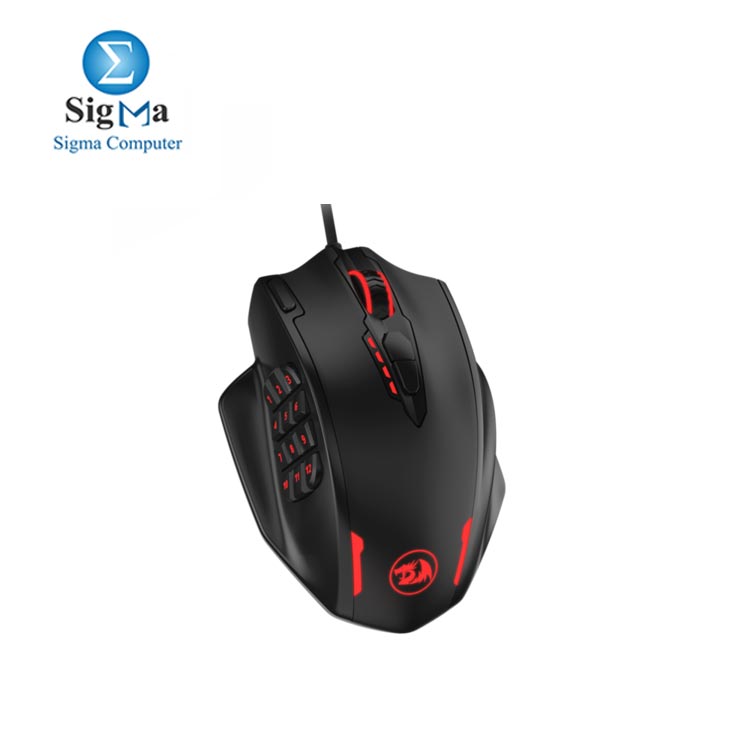 Redragon M908 IMPACT MMO Gaming Mouse up to 12,400 DPI High Precision