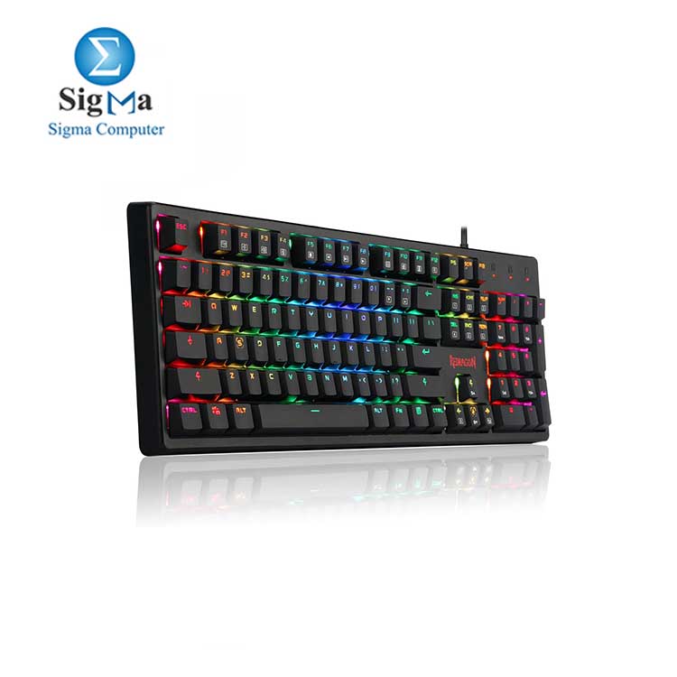 Redragon K578 Mechanical Gaming Keyboard Wired USB RGB LED Backlit