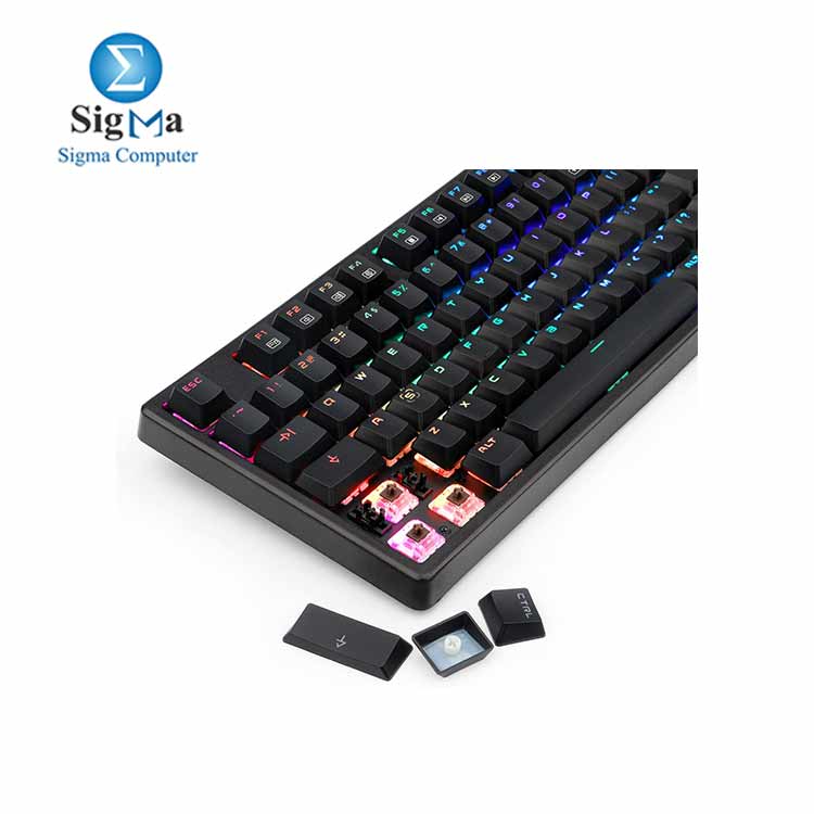 Redragon K578 Mechanical Gaming Keyboard Wired USB RGB LED Backlit