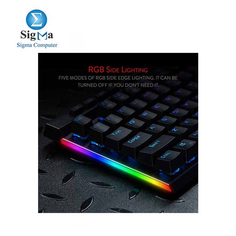 Redragon K580 VATA RGB LED Backlit Mechanical Gaming Keyboard    Dedicated Media Controls  Blue Switches 