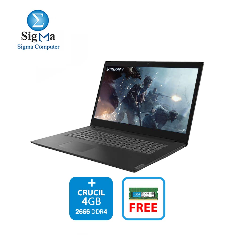 Lenovo ideapad L340-15API     AMD Ryzen 5-3500U  4GB RAM  1TB Radeon Vega 8 Graphics  15.6    HD    CRUCIL-4G-2666-DDR4-NB 