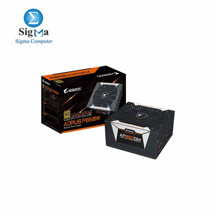 AORUS  P850W 135mm Smart Fan 80 PLUS Gold Fully Modular PSU