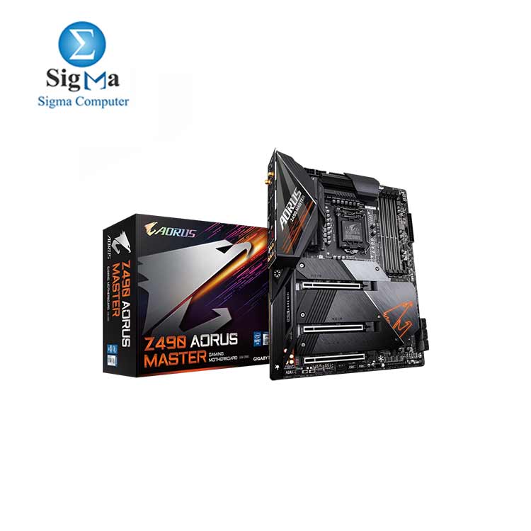 GIGABYTE Z490 AORUS Master  Intel LGA1200 Z490 ATX 2.5G LAN 3xM.2 Thermal Intel Wi-Fi 6 Gaming Motherboard 