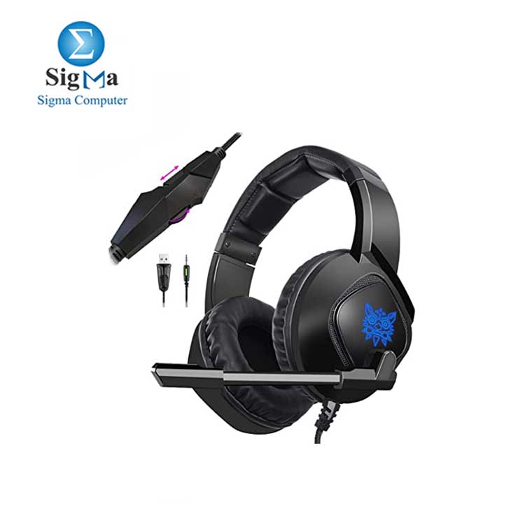 ONIKUMA k19 Stereo Gaming Headset   Noise Canceling Over-Ear Headphones with Glaring LED Lights