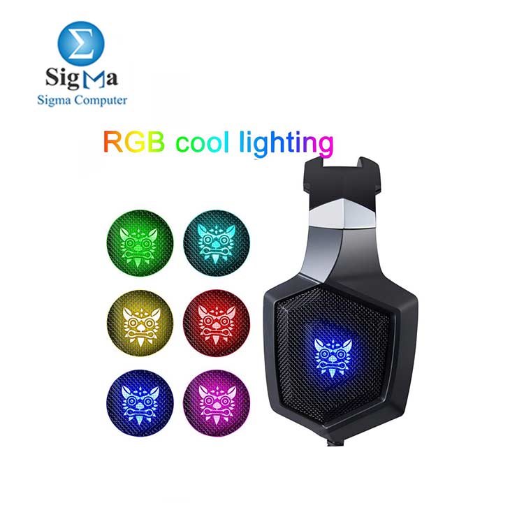 ONIKUMA K8 RGB LED Cool Light Gaming Headset Stereo Earphone With Mic Headphone