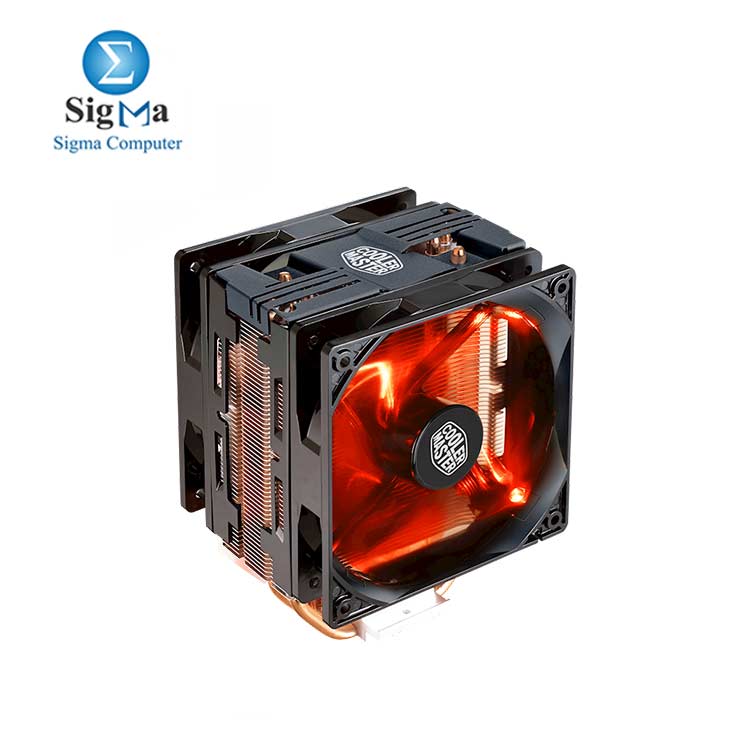 COOLER MASTER Hyper 212 LED Turbo Dual 120mm PWM Fans - Black