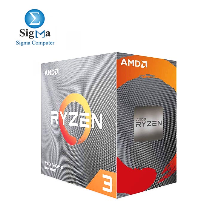 CPU-AMD-RYZEN 3 3100 Desktop Processor AMD Wraith Stealth cooler 4 cores and 8 processing threads