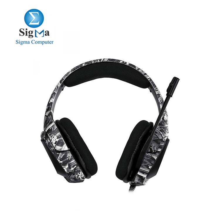 Onikuma K20 Camo Grey Gaming Headset with Surround Sound