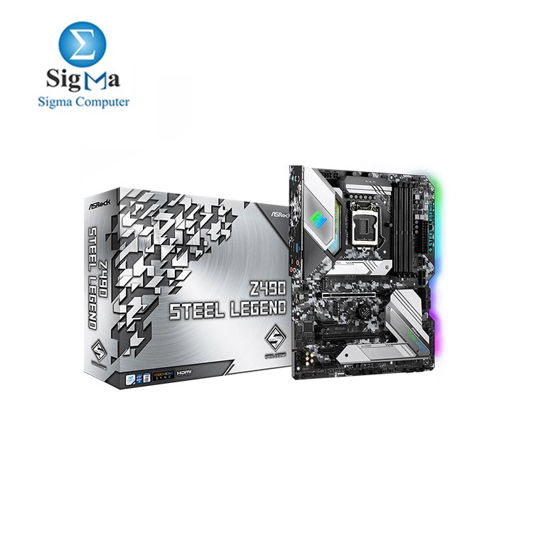 ASROCK Z490 Steel Legend RGB Motherboard (Socket 1200) 