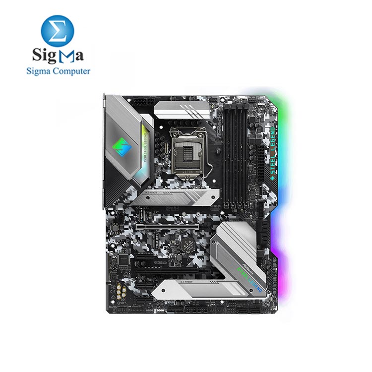 ASROCK Z490 Steel Legend RGB Motherboard  Socket 1200  