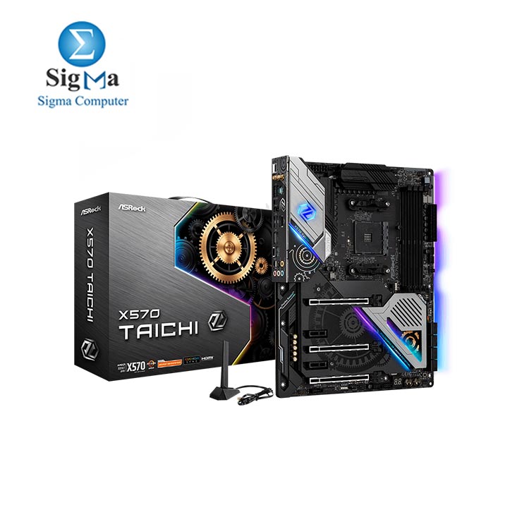 ASRock X570 TAICHI AM4 AMD Premium X570 SATA 6Gb/s ATX AMD RGB Motherboard