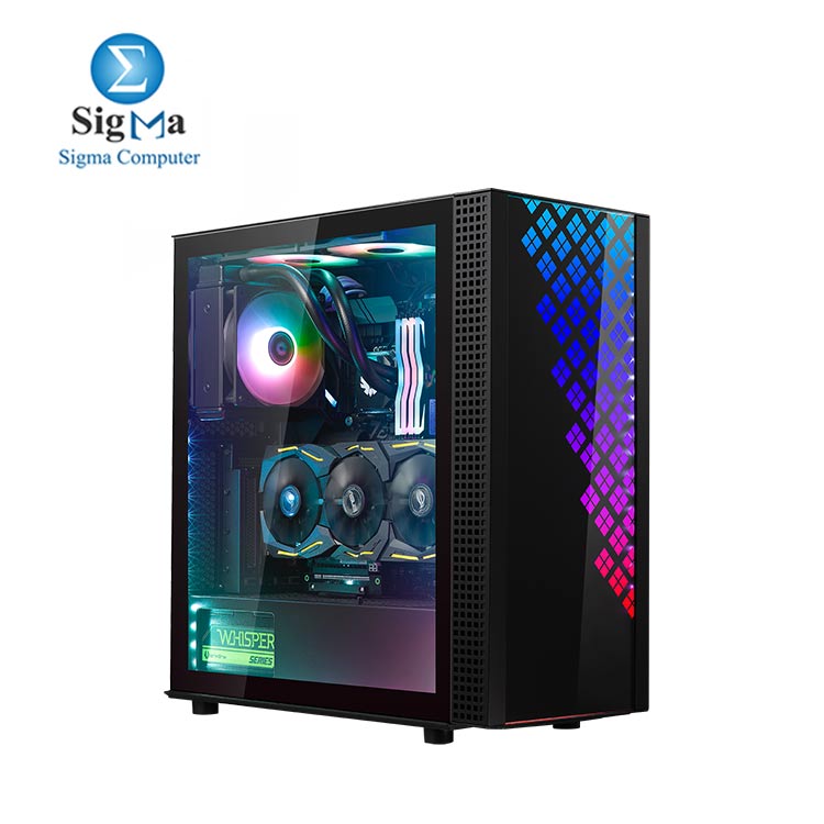 BitFenix Dawn TG EATX ATX PC Gaming Case  ARGB RGB Asus AURA SYNC MSI Mystic Light Gigabyte RGB Fusion 2.0 - 4FAN