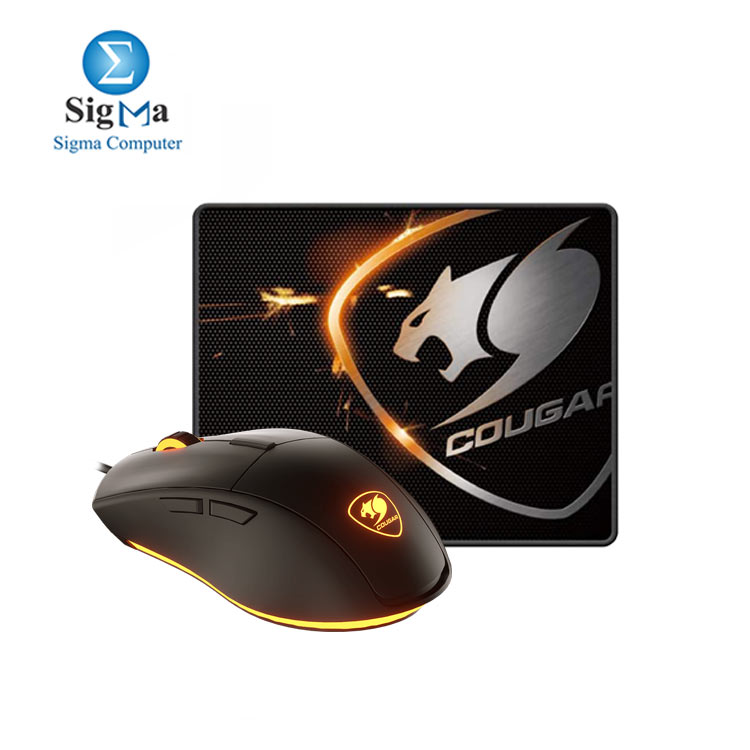 Cougar Minos XC 4000 DPI Optical Sensor Gaming Mouse with LED Backlight Inlcudes Speed XC MM Mouse Pad