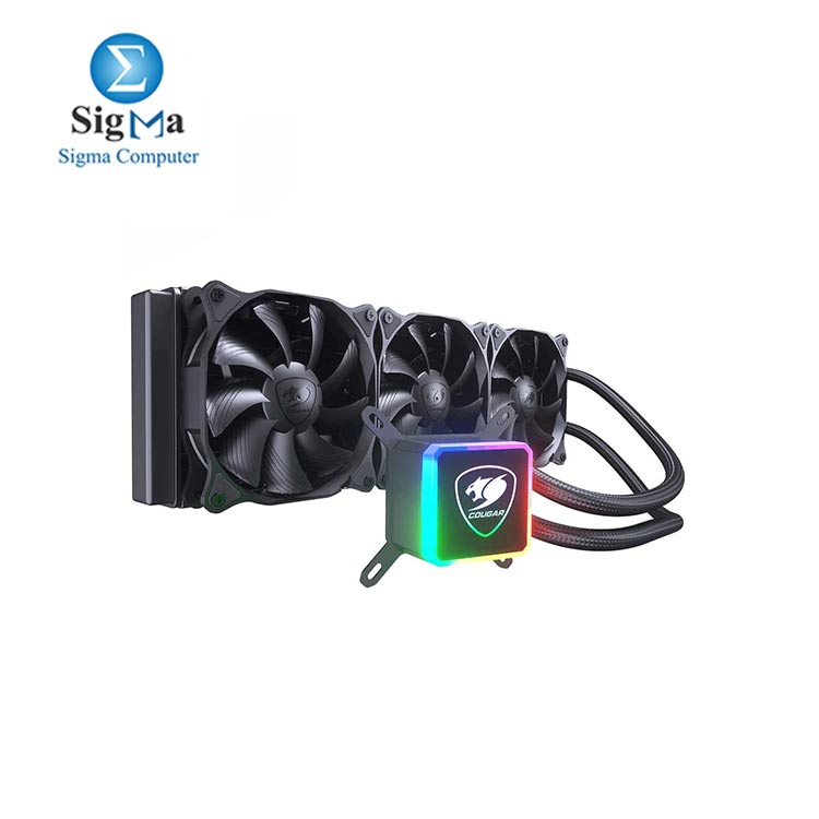 Cougar Aqua  Aqua 360  CPU Liquid Cooler with Vibrant and Dazzling RGB LED Pump Head